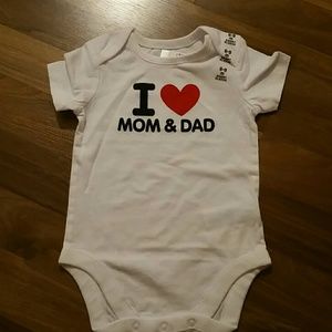 I ❤ Mom & Dad onesie